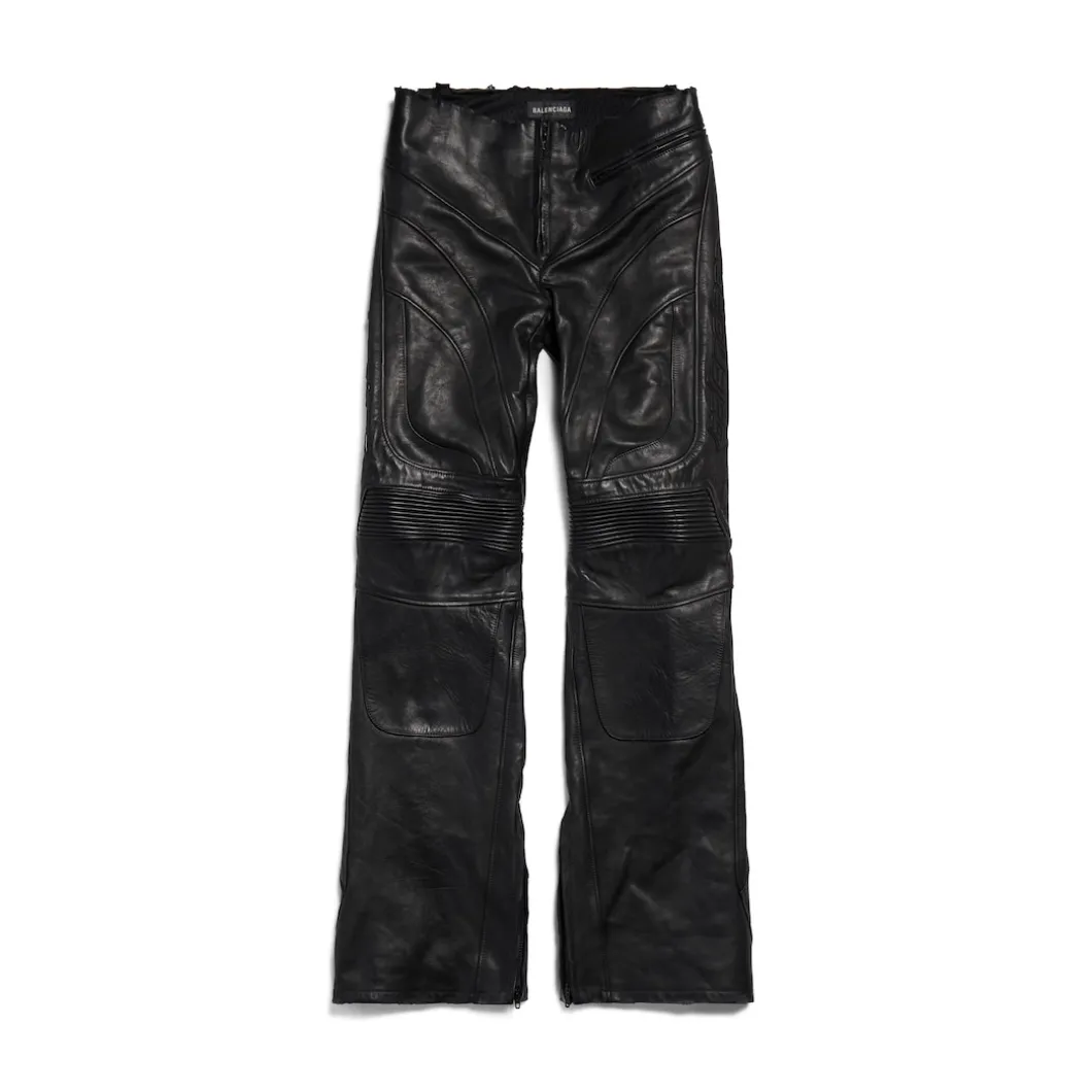 Women's Low Waist Biker Pants in Black
