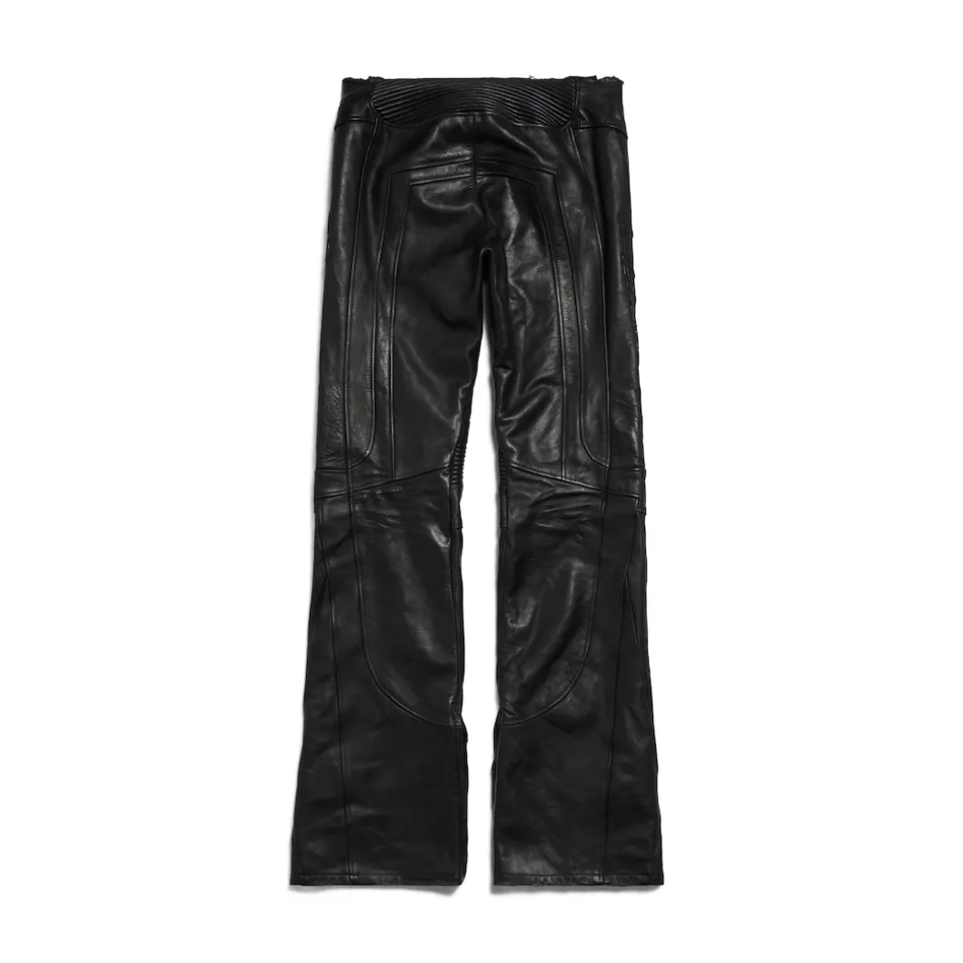 Women's Low Waist Biker Pants in Black