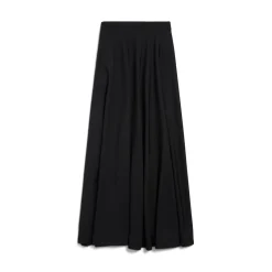 Women's Low Waist Maxi Skirt in Black