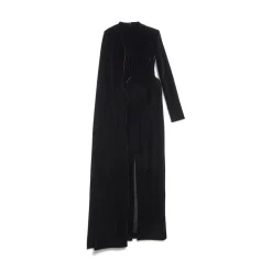 Women's Maxi Sleeve Gown in Black