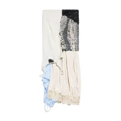 Women's Messy Patched Skirt in Multicolored
