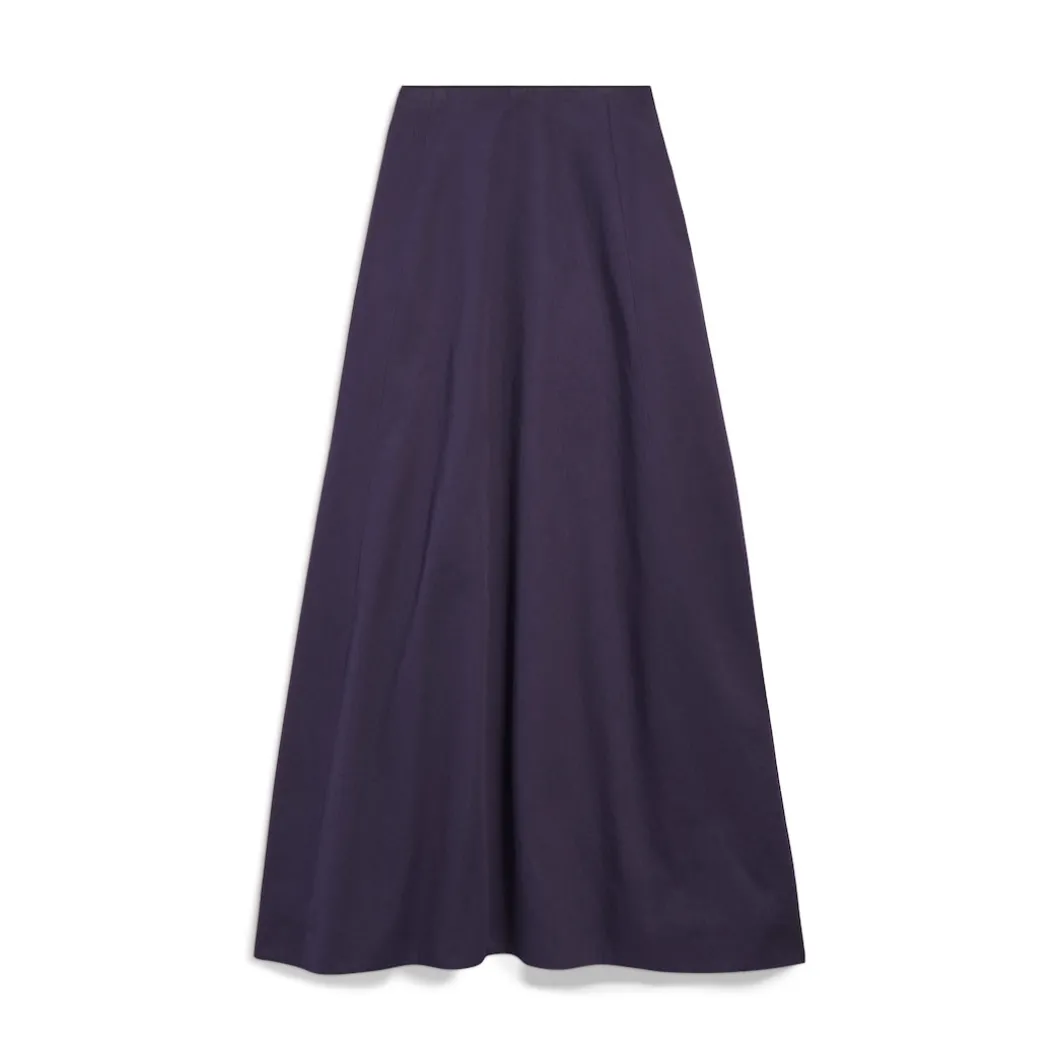 Women's Midi Skirt in Dark Navy