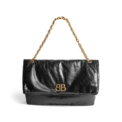 Women's Monaco Large Chain Bag in Black