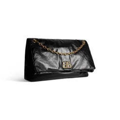 Women's Monaco Large Chain Bag in Black