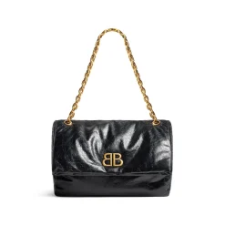 Women's Monaco Medium Chain Bag  in Black