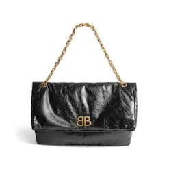 Women's Monaco Medium Chain Bag in Black