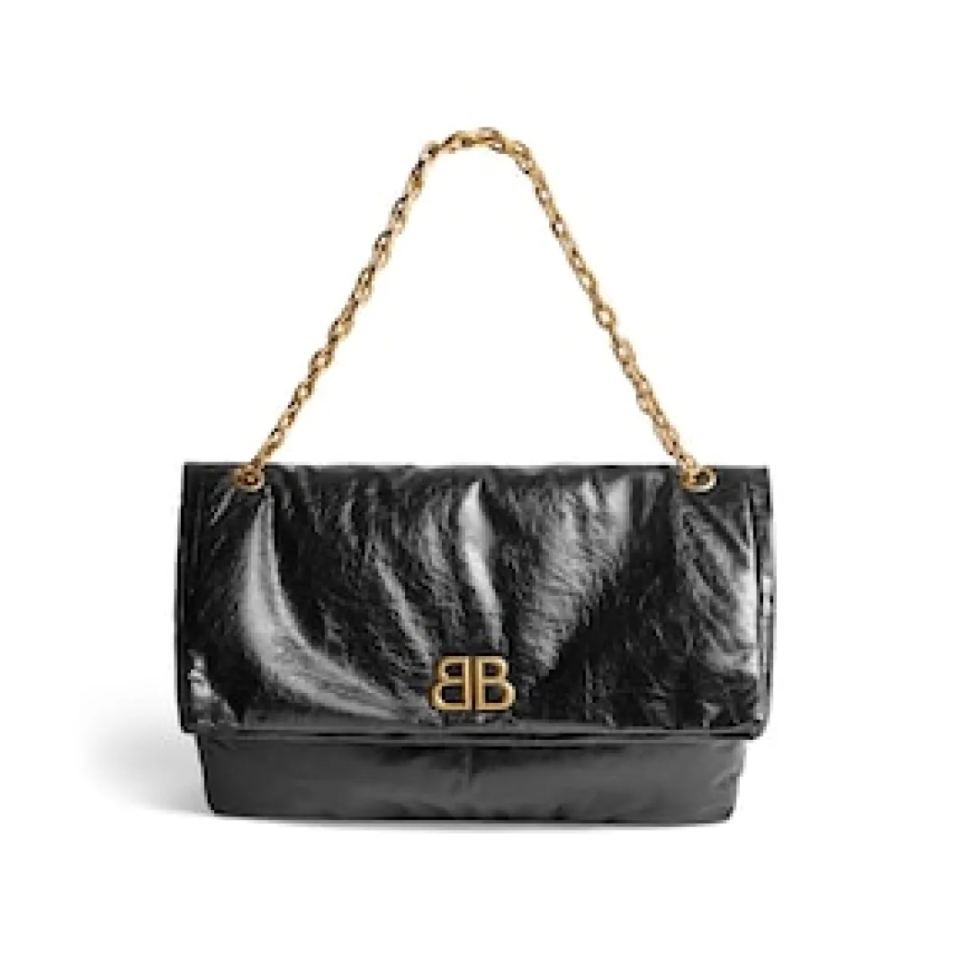 Women's Monaco Medium Chain Bag in Black