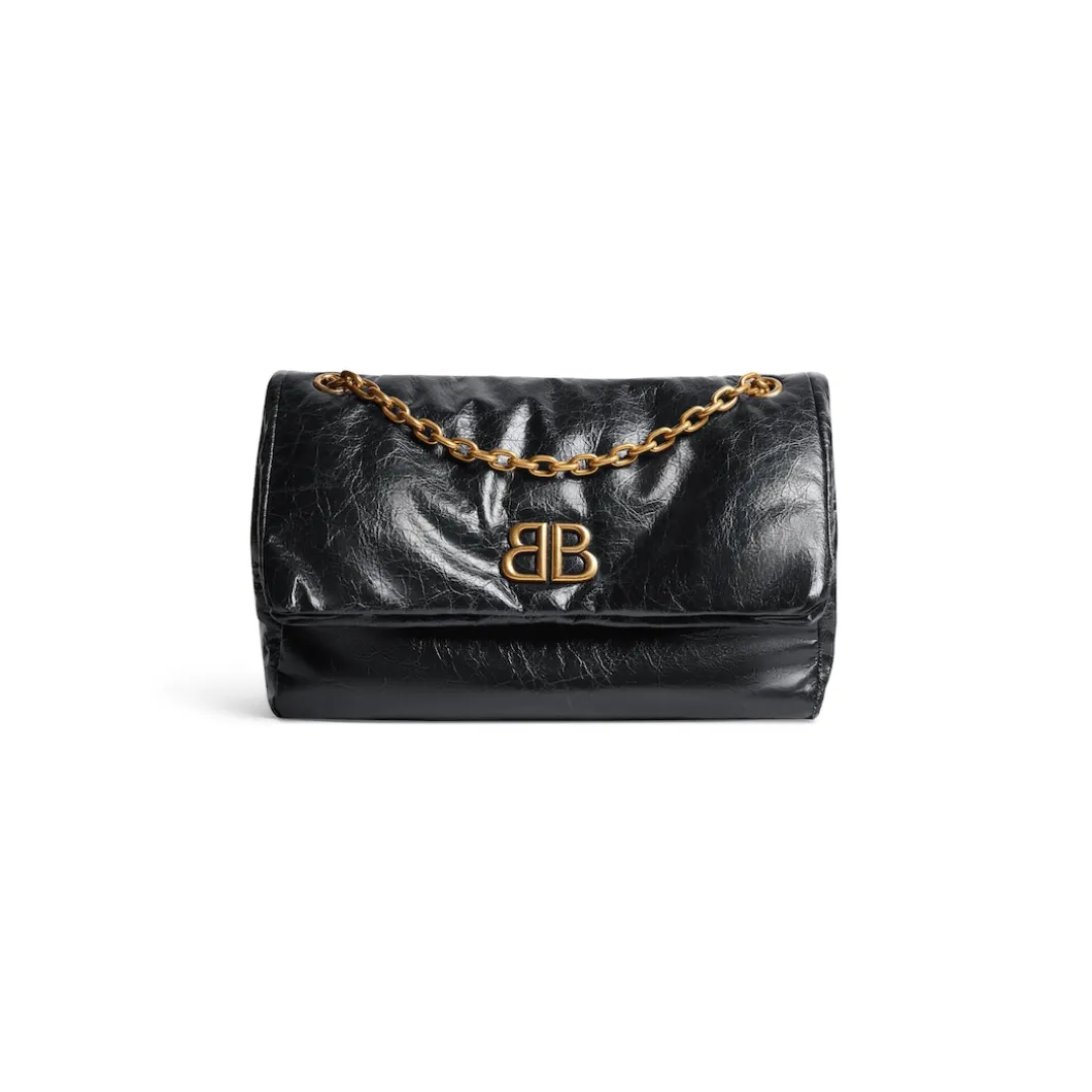 Women's Monaco Medium Chain Bag in Black