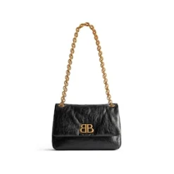 Women's Monaco Medium Chain Bag in Black