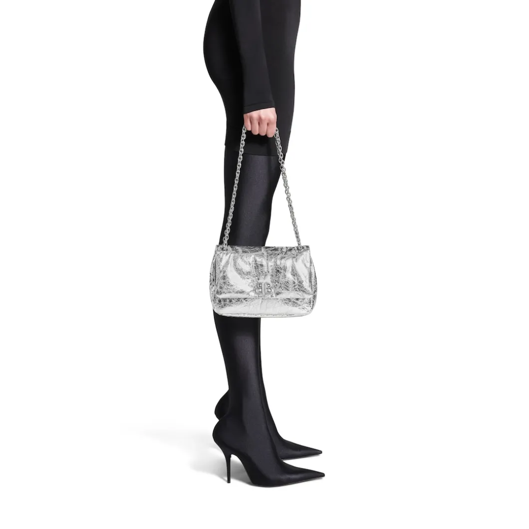 Women's Monaco Mini Bag Metallized in Silver