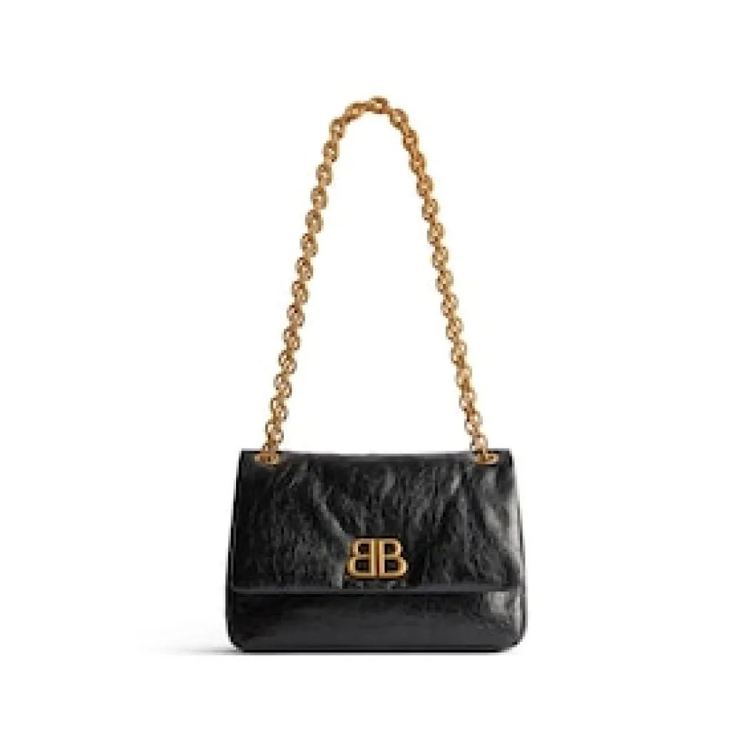 Women's Monaco Small Chain Bag in Black