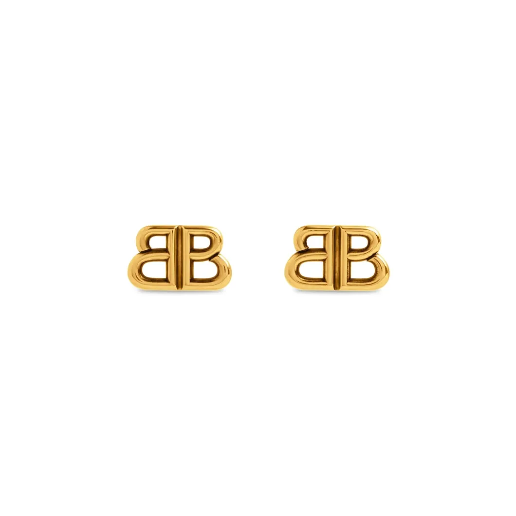 Women's Monaco Stud S Earrings in Antique Gold