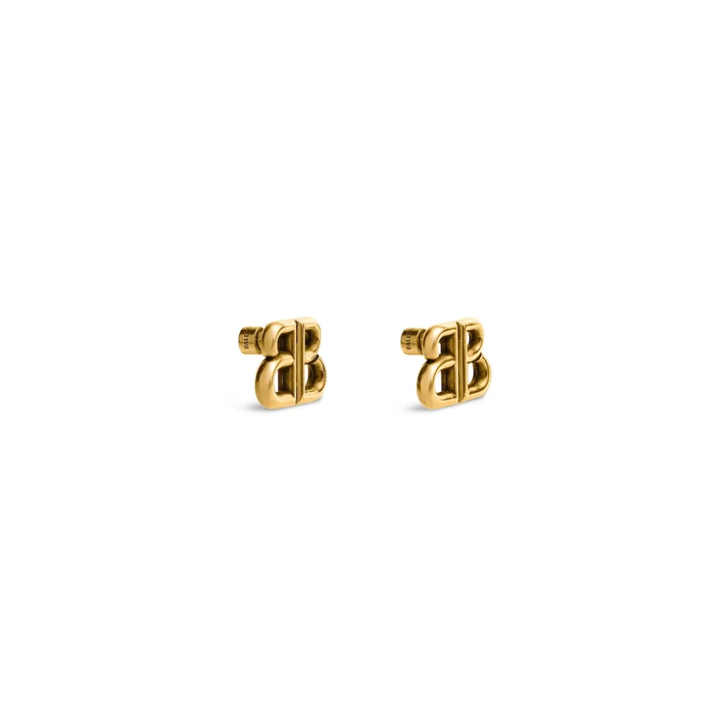 Women's Monaco Stud S Earrings in Antique Gold