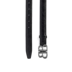 Women's Monaco Twist Belt in Black