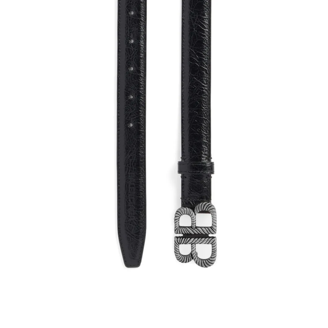 Women's Monaco Twist Belt in Black