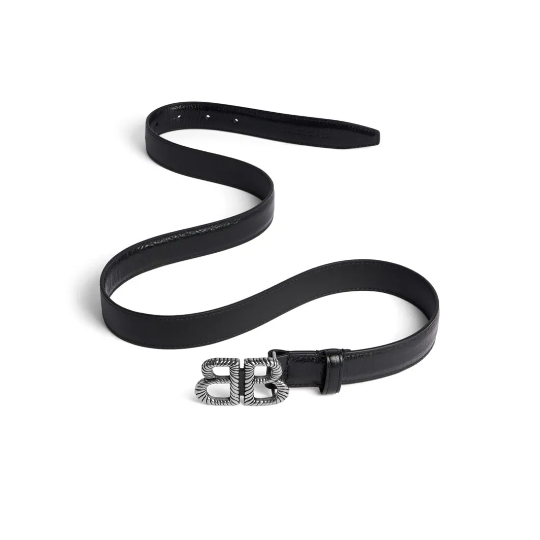 Women's Monaco Twist Belt in Black