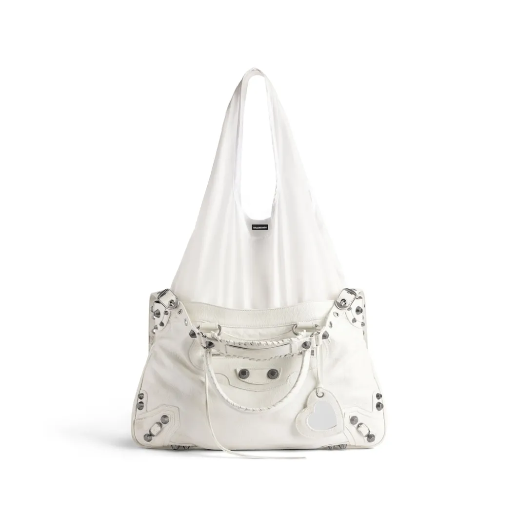 Women's Neo Cagole Xl Tote Bag Plus Used Effect in White