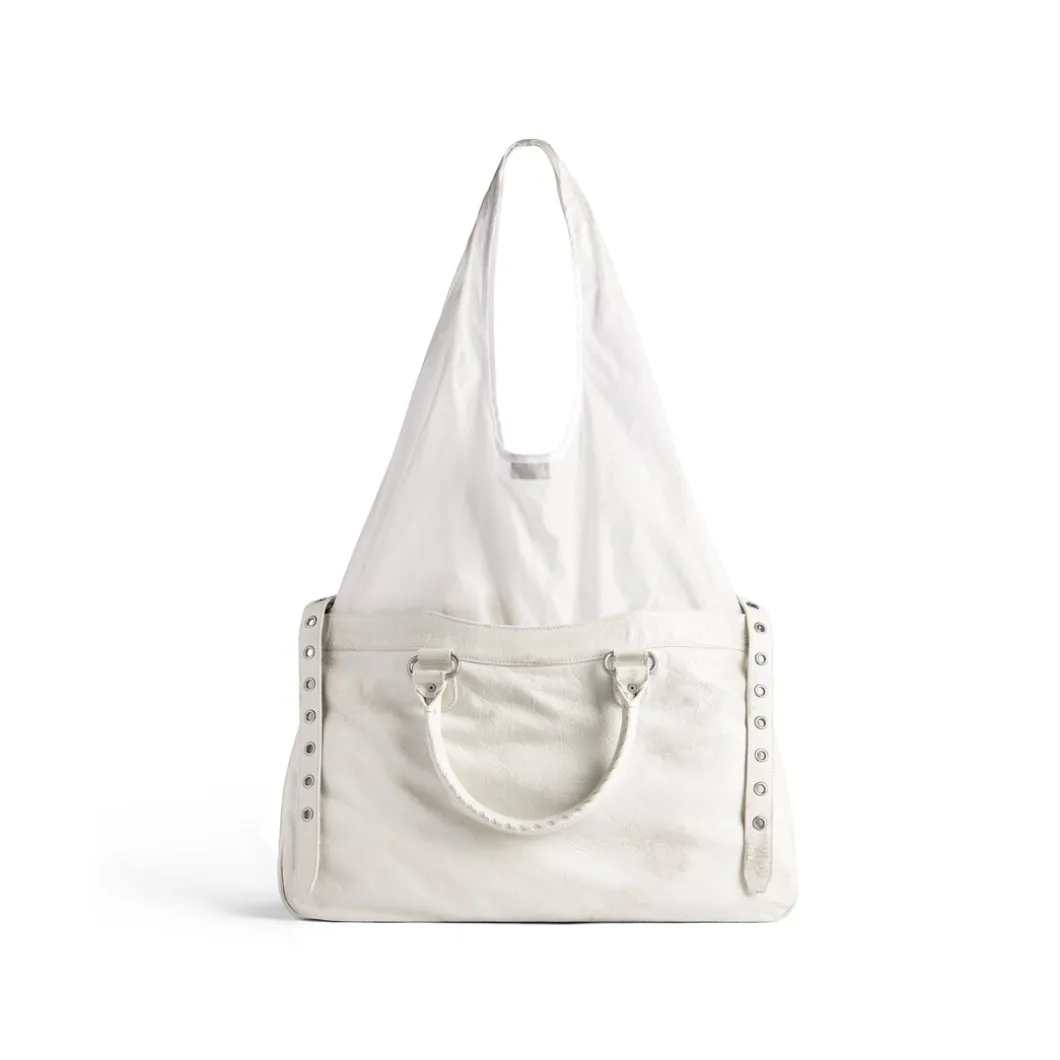 Women's Neo Cagole Xl Tote Bag Plus Used Effect in White
