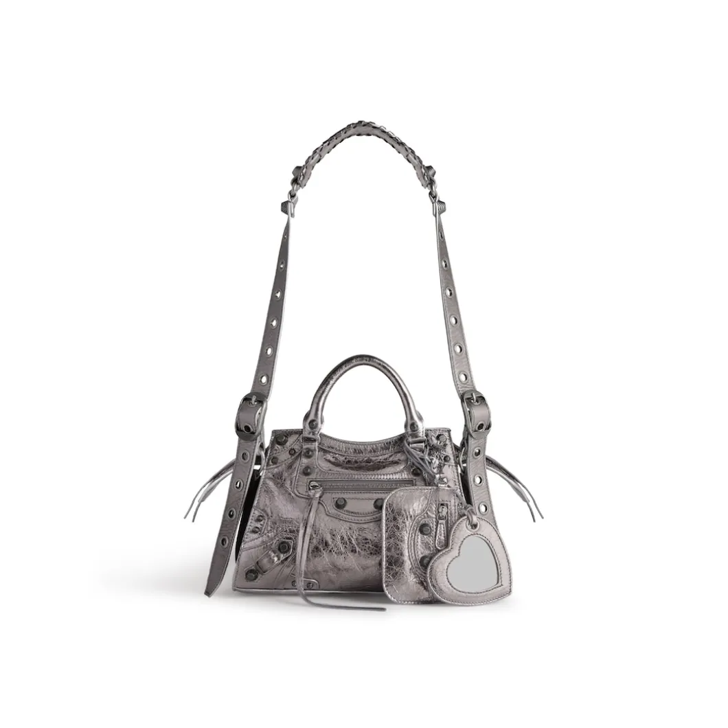Women's Neo Cagole Xs Handbag Metallized in Silver