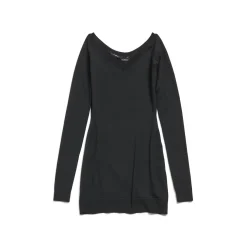 Women's Off Shoulder Mini Dress in Black