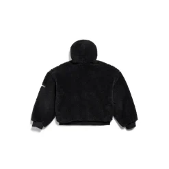 Women's Outerwear Zip-up Hoodie in Black