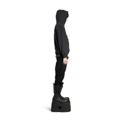 Women's Painted Zip-up Hoodie Regular Fit in Black Faded