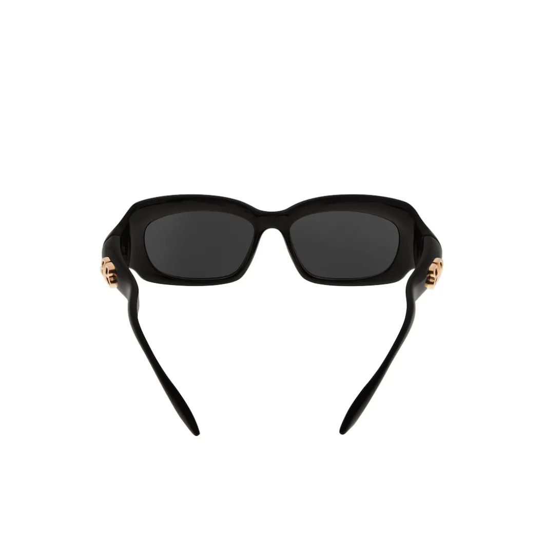 Women's Palazzo Rectangle Sunglasses in Black