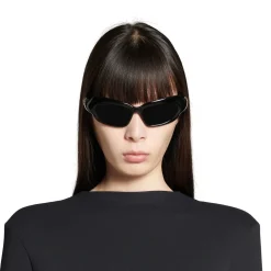 Women's Palazzo Rectangle Sunglasses in Black