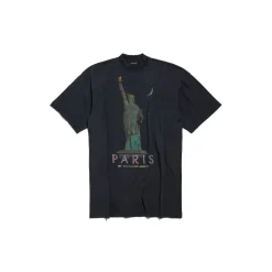 Women's Paris Liberty T-shirt Dress in Black