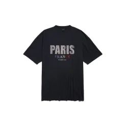 Women's Paris Strass T-shirt Dress in Black