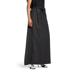 Women's Patched Slip Dress in Black