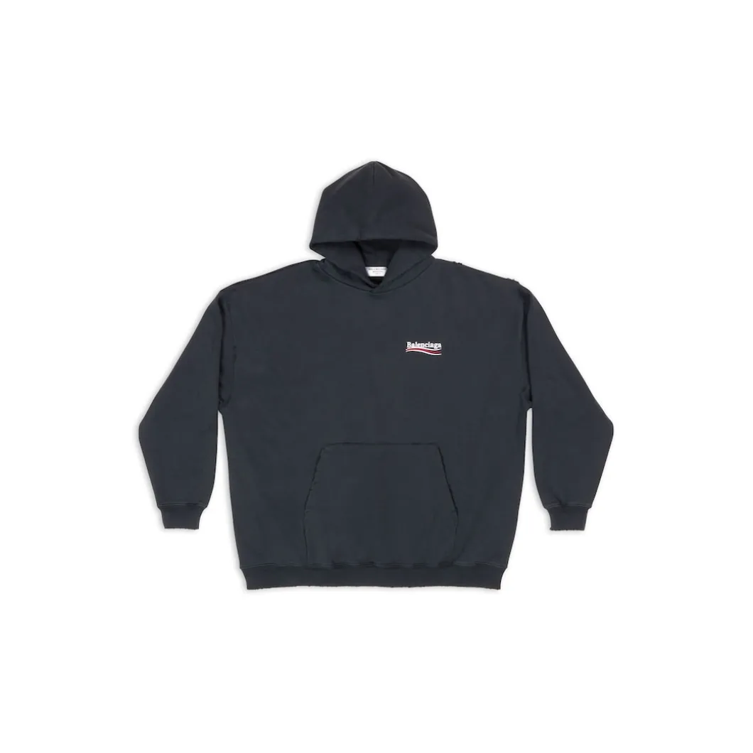 Women's Political Campaign Hoodie Large Fit in Black
