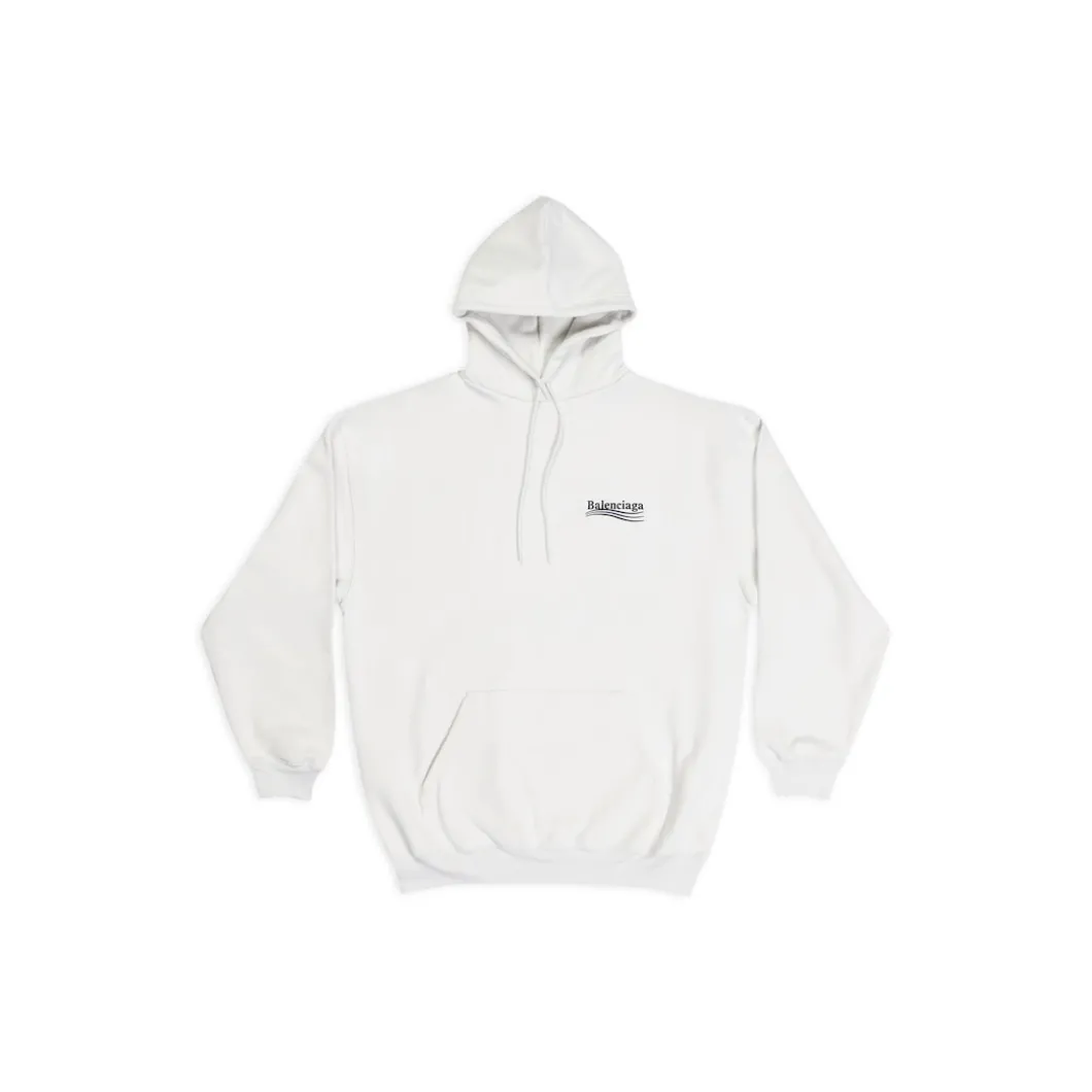 Women's Political Campaign Hoodie Medium Fit in White