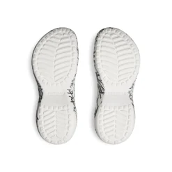 Women's Pool Crocs™ Graffiti Slide Sandal in White/black