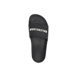 Women's Pool Slide Sandal in Black/white