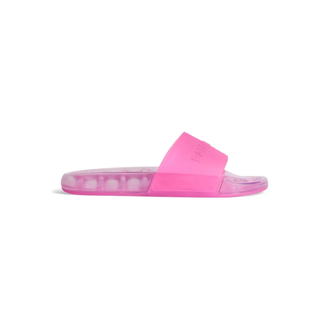 Women's Pool Transparent Slide Sandal in Pink