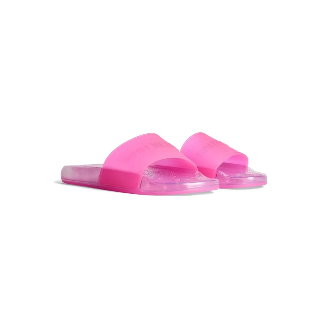 Women's Pool Transparent Slide Sandal in Pink