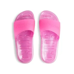 Women's Pool Transparent Slide Sandal in Pink