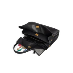 Women's Rodeo Medium Handbag With Ny Souvenirs Charms in Black