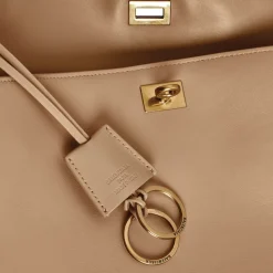 Women's Rodeo Medium Handbag in Latte