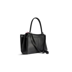 Women's Rodeo Small Handbag Used Effect With One Charm in Black