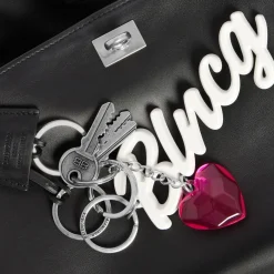 Women's Rodeo Small Handbag Used Effect With One Charm in Black