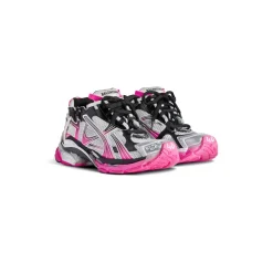 Women's Runner Gradient Sneaker  in White/pink/black