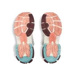 Women's Runner Sneaker in White/yellow/pink/blue