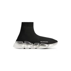 Women's Speed 2.0 Full Clear Sole Recycled Knit Sneaker in Black