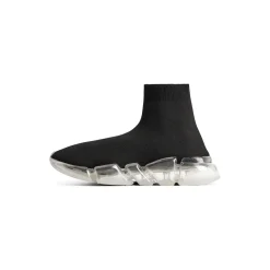 Women's Speed 2.0 Full Clear Sole Recycled Knit Sneaker in Black