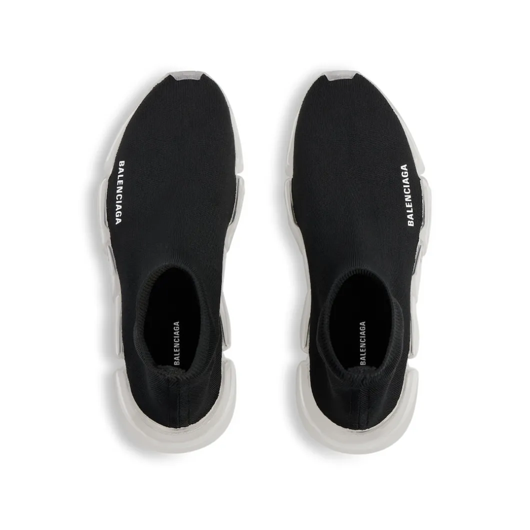 Women's Speed 2.0 Full Clear Sole Recycled Knit Sneaker in Black