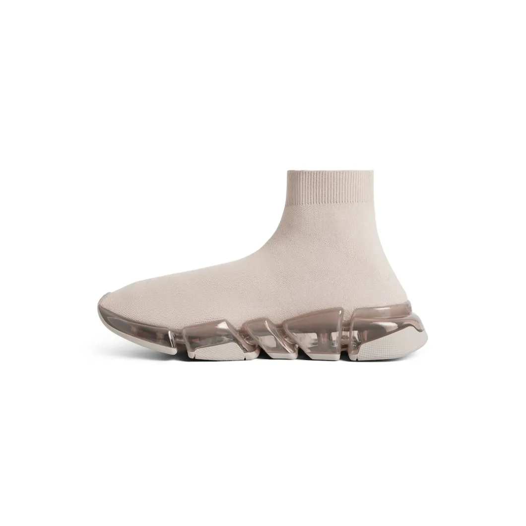 Women's Speed 2.0 Full Clear Sole Recycled Knit Sneaker in Light Beige