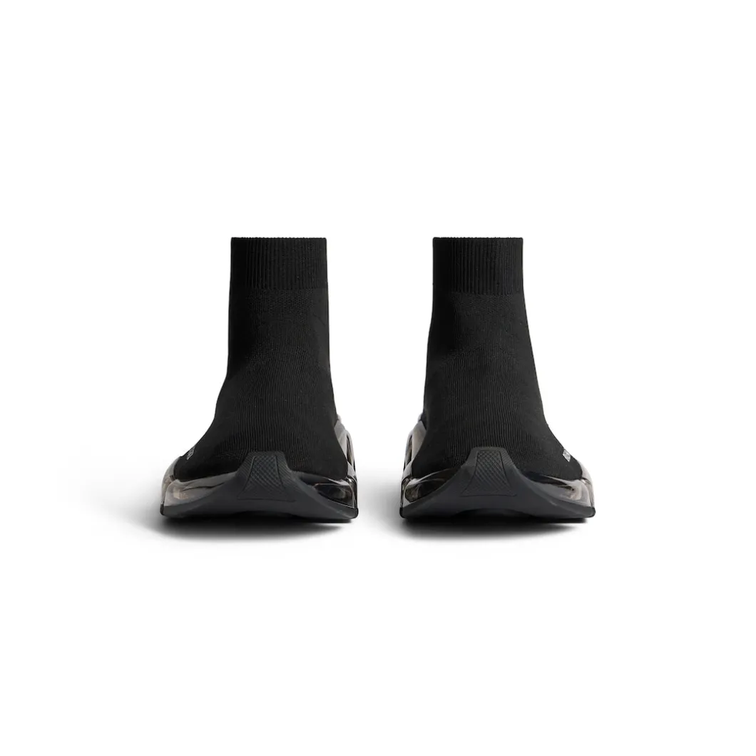 Women's Speed 2.0 Full Clear Sole Recycled Knit Sneaker in Black