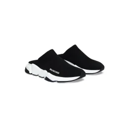 Women's Speed Recycled Knit Mule in Black